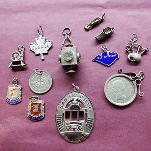 VINTAGE CHARMS, 12 IN ALL